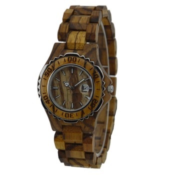 NYS-076 Zebra Wood Watch